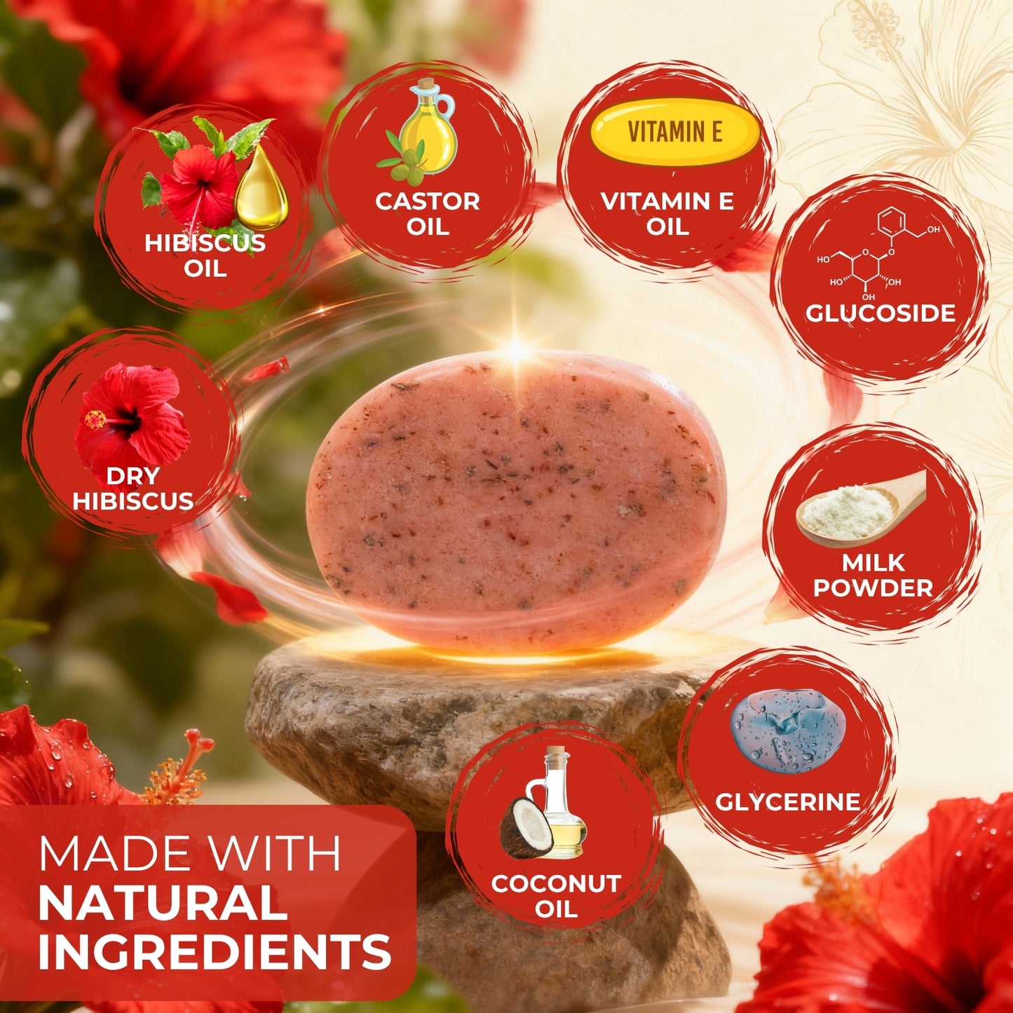 Hibiscus Soap