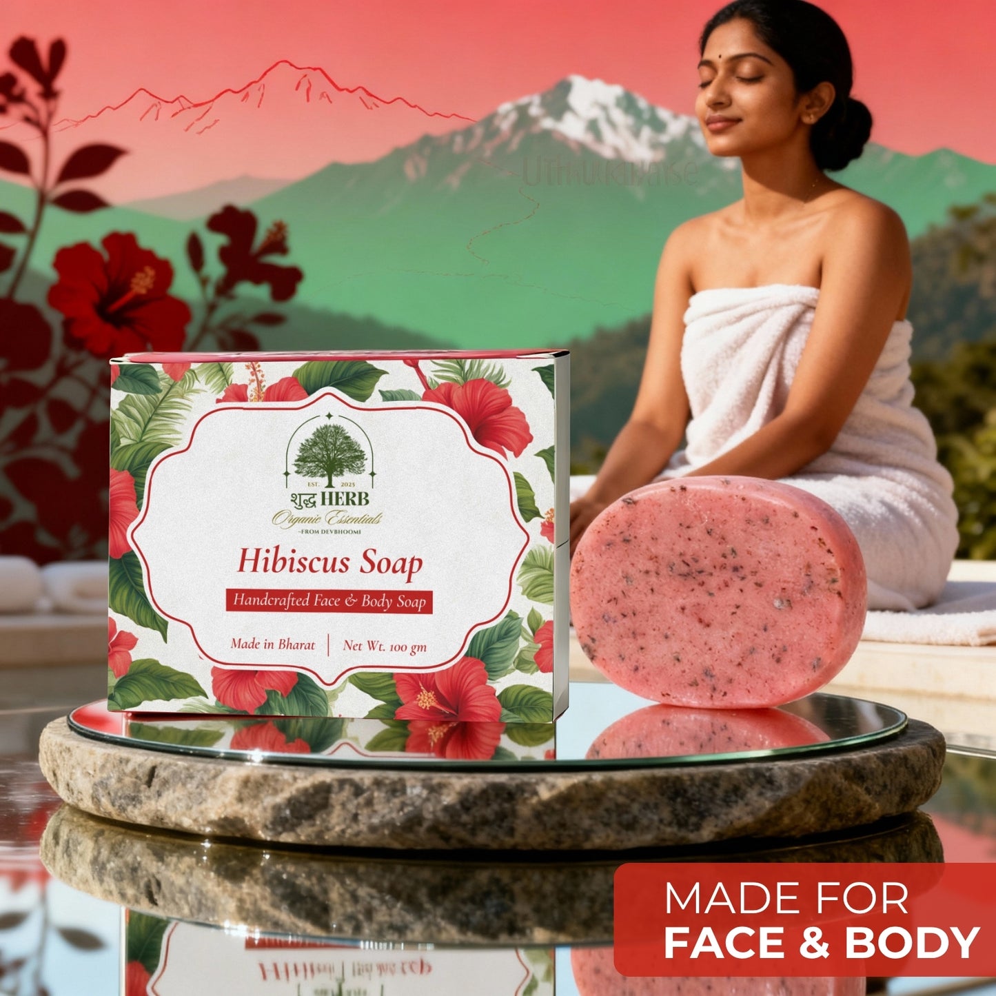 Hibiscus Soap