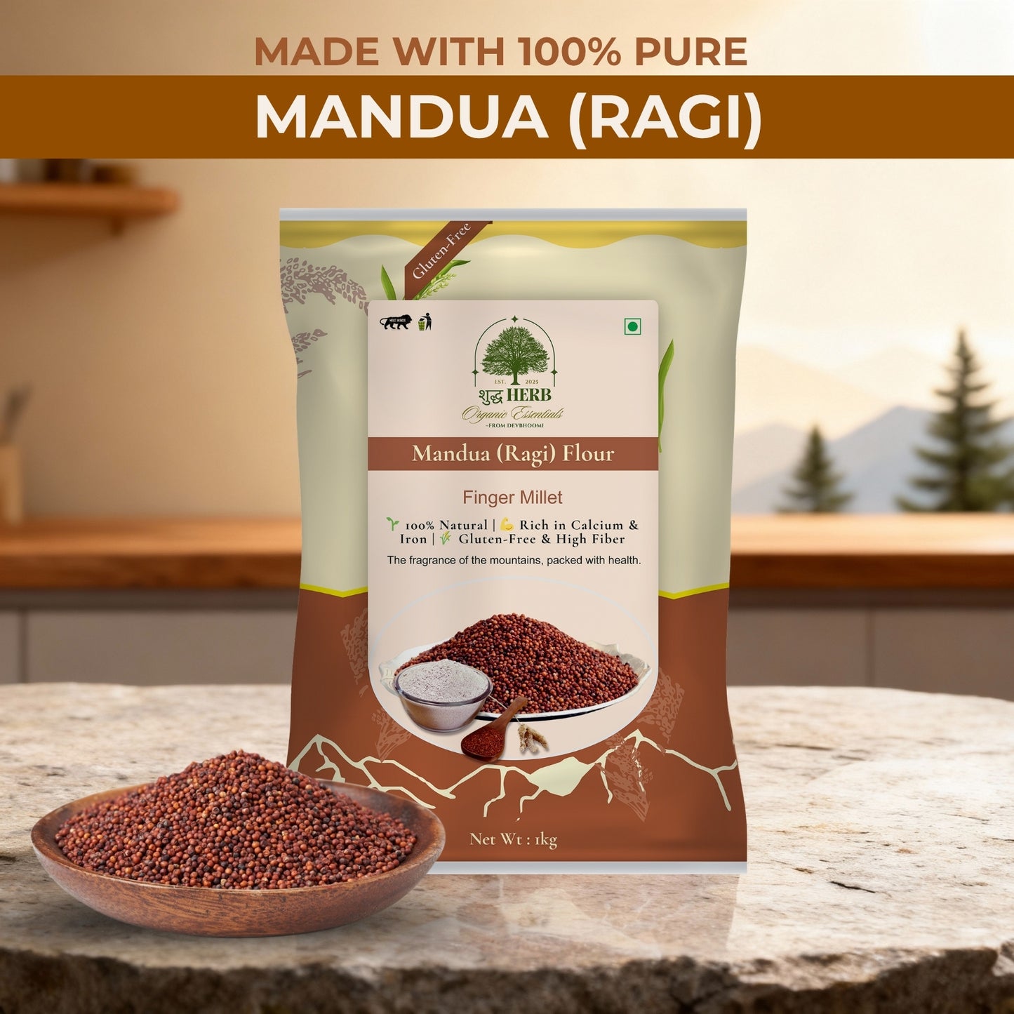 Mandua (Ragi) Flour (1 KG)