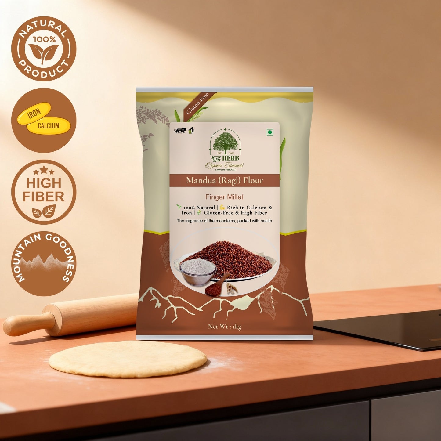 Mandua (Ragi) Flour (1 KG)