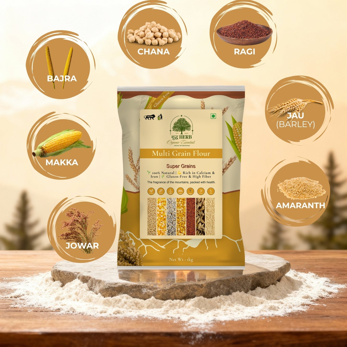 Multigrain Atta (1 KG)