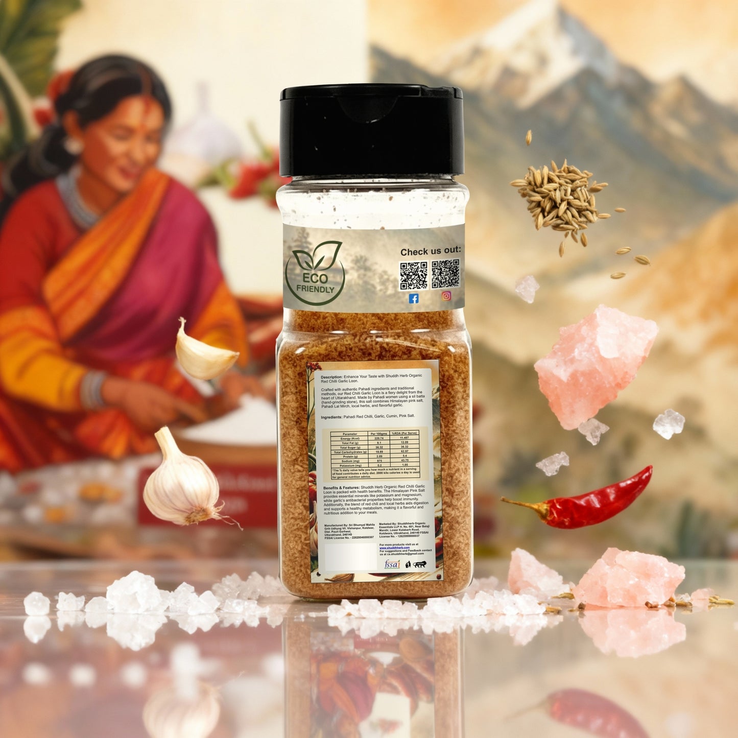 Red Chili Garlic Salt (100gm)