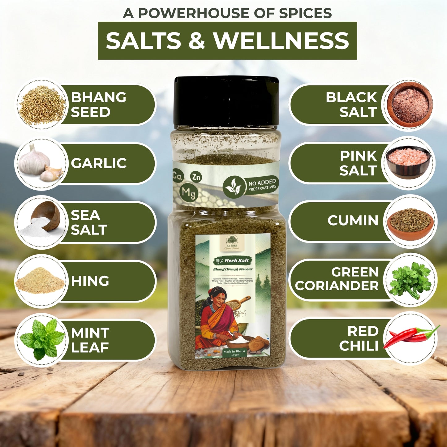 Bhang (Hemp) Salt (100gm)