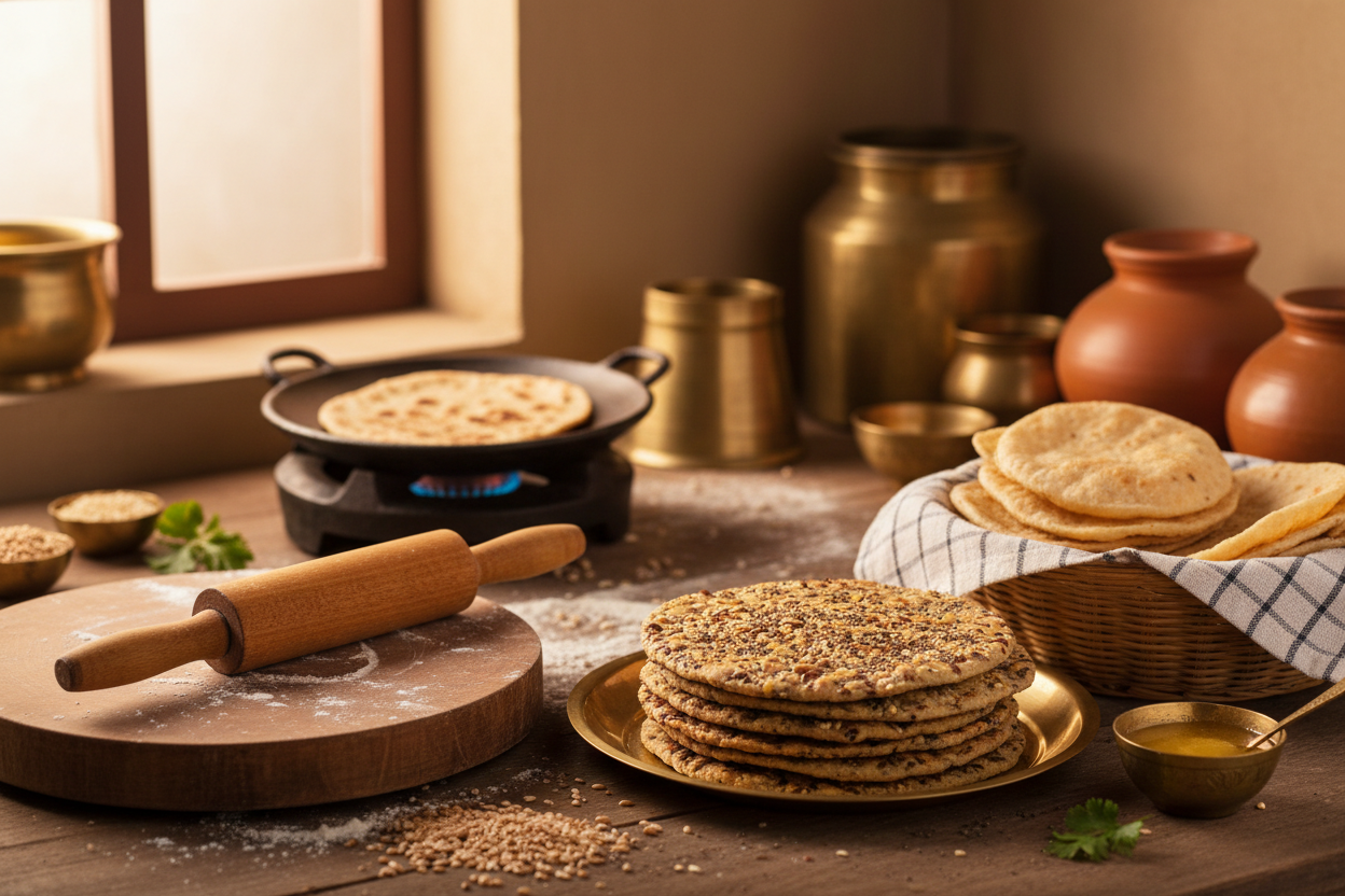Indian Breads and Breakfast Items